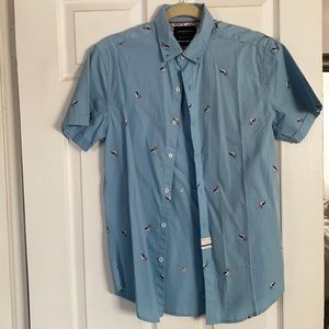 Denim & Flower Slim Fit Shirt